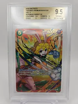 One Piece TCG Premium Booster Vol. 2 OP08-023 Carrot SP BGS 9.5 - Image 1