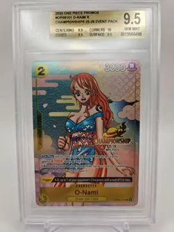 One Piece TCG Promos OP06-101 O-Nami R/(CS 25-26 Event Pack) BGS 9.5 - Image 1
