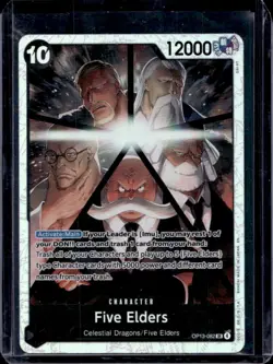 2025 One Piece Carrying On His Will Five Elders Super Rare #OP13-082 - Image 1