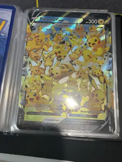 Pokemon TCG Jumbo Card Binder Lot 30 Cards Pikachu V Union Charizard & More - Image 4