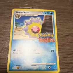 Pokemon Rumble Starmie 5/16 Promo Card Stage 1 80 HP Regular English 2009 - Image 1
