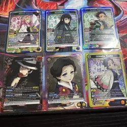 Union Arena Demon Slayer Card Lot Inc Muzan Etc - Image 1