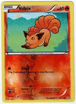 Vulpix Pokemon Dragons Exalted 18/124 Reverse Holo Pokemon Card #18 - Image 1