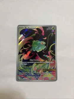 Pokemon Mega Evolutions Bulbasaur 133/132 Illustration Rare Stamped Promo card - Image 1