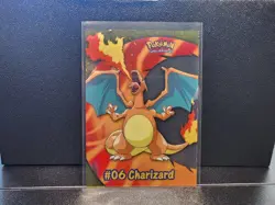 #06 Charizard PC3 Topps TV Animation Clear Pokemon Card - Pack Fresh - Image 1