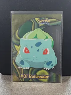 Bulbasaur #01 PC2 Topps TV Animation Clear Pokemon Card - Pack Fresh - Image 1