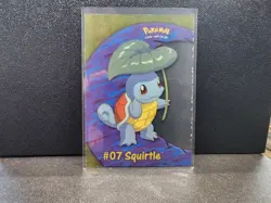 #07 Squirtle PC4 Topps TV Animation Clear Pokemon Card - Pack Fresh - Image 1
