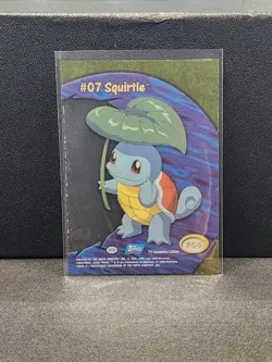 #07 Squirtle PC4 Topps TV Animation Clear Pokemon Card - Pack Fresh - Image 2