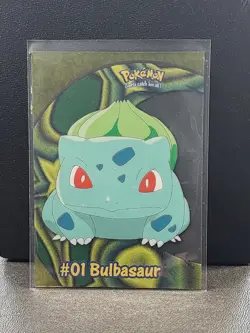 Bulbasaur #01 PC2 Topps TV Animation Clear Pokemon Card - Pack Fresh - Image 1