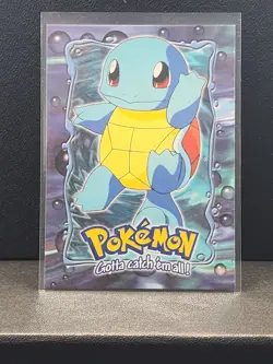 SQUIRTLE - # 07 - TOPPS SERIES E7 OF 12 BLUE LOGO Pokemon Card TCG Non Holo - NM - Image 1