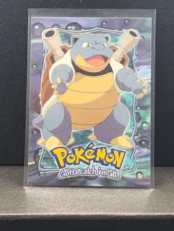 Blastoise - #09 - TOPPS SERIES E9 OF 12 BLUE LOGO Pokemon Card TCG Non Holo - NM - Image 1