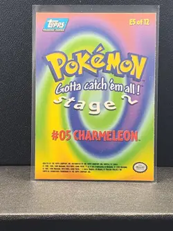 Charmeleon -#5 - TOPPS SERIES E5 OF 12 BLUE LOGO Pokemon Card TCG Non Holo - NM - Image 2