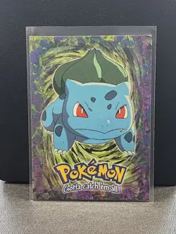 Bulbasaur #01 - TOPPS SERIES E1 OF 12 BLUE LOGO Pokemon Card TCG Non Holo - NM - Image 1