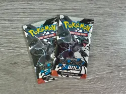 Pokemon: Scarlet & Violet, Black Bolt Booster Packs (x2) Sealed TCG Cards - Image 1
