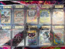 Pokemon Tcg 10x Graded Card Lot Beckett All Gem Mint SARs Lot#39 - Image 1