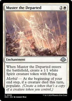 FOIL MUSTER THE DEPARTED x1 mtg Modern Horizons 3 Unc - Image 1