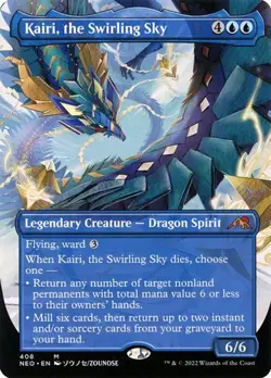 Kairi, the Swirling Sky (#408) - Extended Art Kamigawa: Neon Dynasty NM MTG - Image 1
