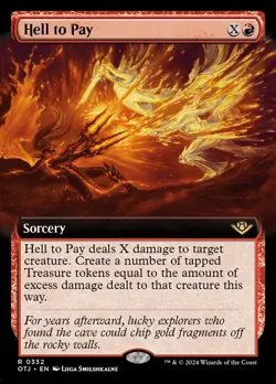 MTG Hell to Pay Extended Art ** Outlaws of Thunder Junction ** English (NM) - Image 1