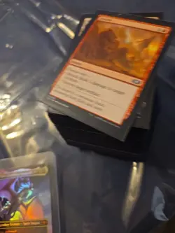 mtg commander deck Neriv, Crackling Vanguard With Sleeves And Custom Deck Box - Image 3