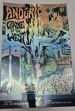 MTG 11x17 Size FOIL LOTR Set Bundle One Of Each 19 Different Posters - Image 5
