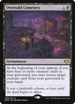 Oversold Cemetery Dominaria Remastered LP MTG - Image 1