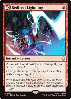 FOIL REDIRECT LIGHTNING x1 mtg NM The Last Airbender 1 Rare - Image 1