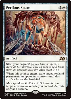 FOIL PERILOUS SNARE mtg NM Aetherdrift 1 Rare - Image 1