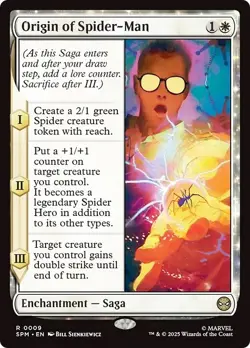 FOIL ORIGIN OF SPIDER-MAN mtg NM Marvel's Spider-Man 1 Rare - Image 1