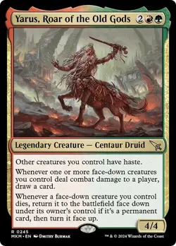 FOIL YARUS, ROAR OF THE OLD GODS mtg NM-M Murders at Karlov Manor Rare - Image 1