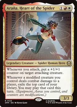 FOIL ARANA, HEART OF THE SPIDER mtg NM Marvel's Spider-Man 1 Rare - Image 1