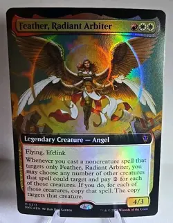 Feather, Radiant Arbiter (Ext. Art) MTG Commander: Murders at Karlov Manor Foil - Image 1