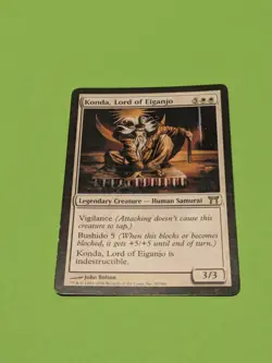 5 Rares Lot Champions of Kamigawa, MTG: General Kabuto,Kusari-Gama,Konda,Uba Mas - Image 3