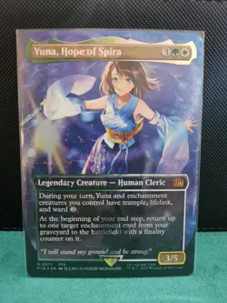 MTG - Yuna, Hope of Spira (Borderless) 571 (Chocobo Track Foil) - FINAL FANTASY - Image 1