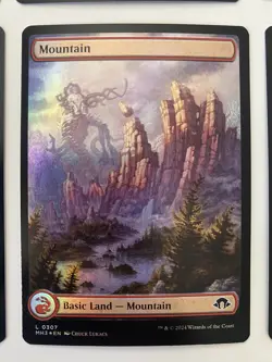 MTG MH3 Mountain #0307 (Qty: 8) *FOIL* ELDRAZI ART Modern Horizons 3 MT/NM - Image 4