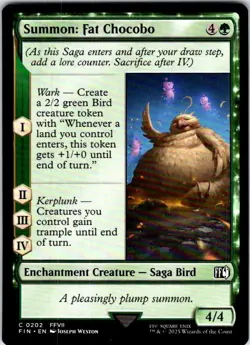 Magic | FIN | Summon: Fat Chocobo | 202 | Normal | NM - Image 1