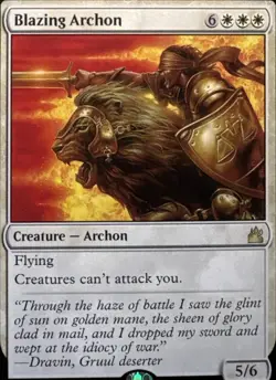 Blazing Archon R Ravnica Remastered 8 NM - Image 1