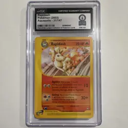 Pokemon Rapidash Aquapolis 31/147 2003 Stage 1 English CGC Guinness World Record - Image 1