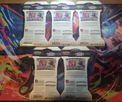 Chilling Reign Sleeved Pokemon Booster Packs - 5 Pack Complete Full Art Set - Image 2