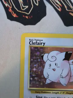 Pokemon TCG Clefairy 5/102 Base Set Holo Rare 1999 VTG WOTC LP - Image 3