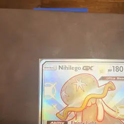 Pokemon TCG Nihilego GX SV62/SV94 Hidden Fates Shiny Vault Full Art Holo - Image 4