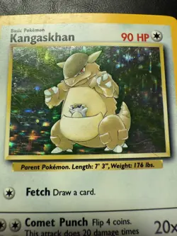 Pokemon TCG Kangaskhan Jungle 5/64 Holo Unlimited Holo Rare MISPRINT NO SYMBOL - Image 3