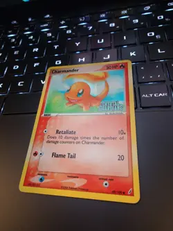 Pokemon TCG Charmander 48/100 Reverse Holo EX Crystal Guardians 2006 - Image 3