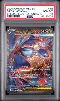 PSA 10 MEGA LATIAS EX 181/132 SPECIAL ILLUSTRATION RARE MEGA EVOLUTION POKEMON - Image 1