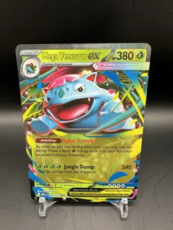 Mega Venusaur EX 003/132 Mega Evolution Holo Rare Pokemon Card NM - Image 1