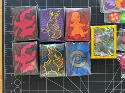 Pokemon TCG Assorted Sleeves (7x), Dice (7x) and Tokens/Coins - Image 2