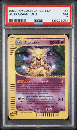 2002 POKEMON Expedition #1 Alakazam E-Series PSA 7 (New Cert) - Image 1