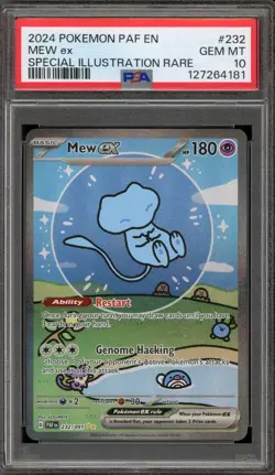 Pokemon Mew ex Paldean Fates Special Illustration Rare #232 PSA 10 Gem Mint - Image 1