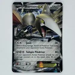 Skarmory EX 80/146 Holo Ultra Rare XY Base Set Pokemon - Image 1