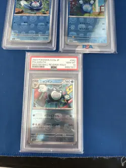 Pokemon PSA 10 Poliwrath Master Ball Reverse Holo 151 Set GM - Image 1
