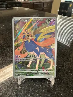 Zacian 2025 Pokemon TCG Mega Evolution Phantasmal Flames #100 IR - Image 1
